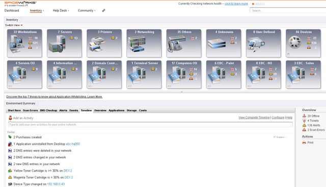 Small Business Network Management Review: Spiceworks 5