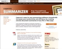 small business solution Copernic Summarizer screenshot