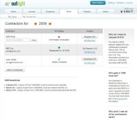 Outright.com W-9 tracker screen shot