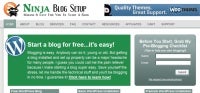 business blogs: Ninja Blog Setup screen shot