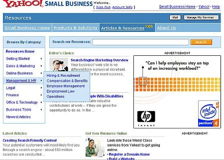 Yahoo Unveils New SMB Web Resource