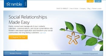 Nimble Social Contact Management; small business CRM; social CRM