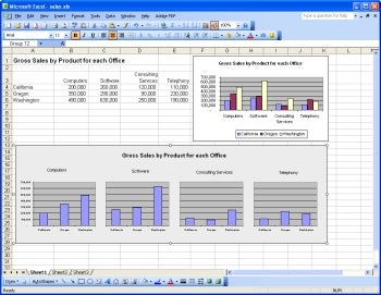 Excel chart screen shot