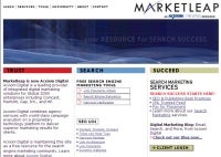 MarketLeap.com screen shot; small business SEO