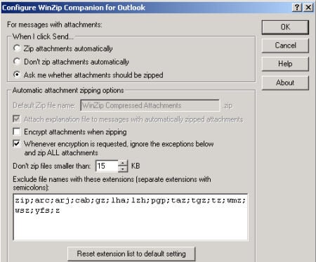 Protect and Compress: WinZip Adds Oomph to Outlook