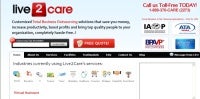 WeLive2Care.com screen shot; Web tool