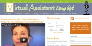 Virtual Assistant Demo Girl; small business marketing, outsourcing