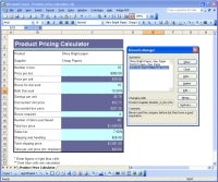 Excel scenario screen shot – Compare scenarios