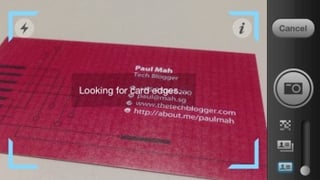 Small Business App Review: CamCard