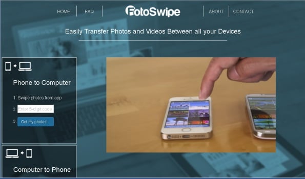 FotoSwipe Breaks the Device Barrier for Easy Photo Sharing