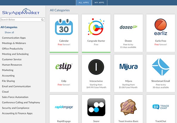 SkyAppMarket: small business software apps