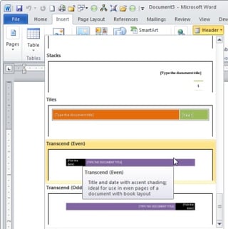 Handy Tips for Headers and Footers in Microsoft Word