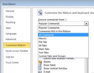 How to Customize the Word 2010 Ribbon