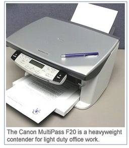 Canon MultiPass F20 Review