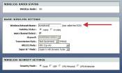 Setting basic network configuration on wireless router