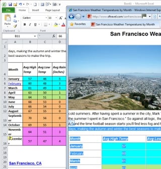 How to Enter Web Data into Microsoft Excel