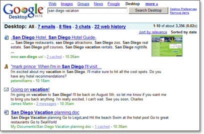 Google Desktop Search
