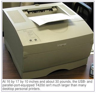 Lexmark T420d Printer Review: Both Sides Now