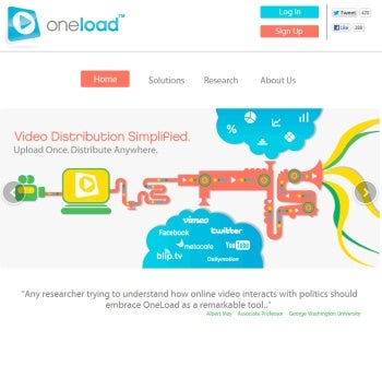 use Oneload.com to post videos on multiple sites