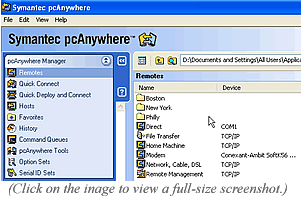 Symantec’s pcAnywhere 11.0