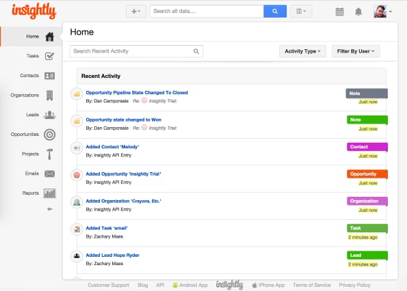 Small Business CRM Spotlight: Insightly