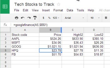 Google Drive: stock